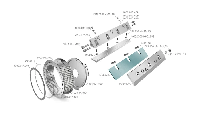 Knife rings  flaker knives